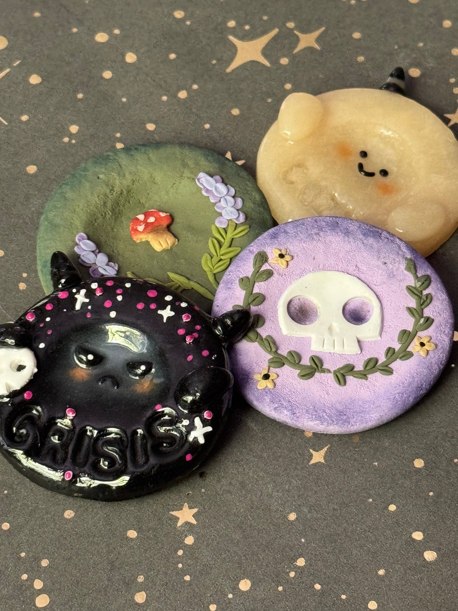 Cozy Cryptid Worry Stones